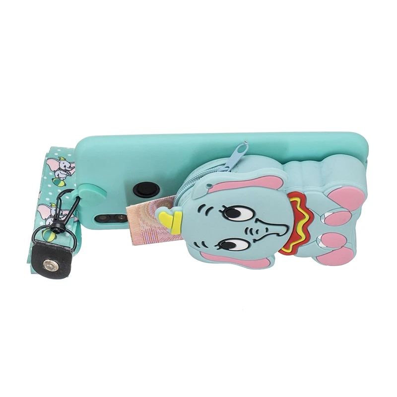 Для Honor 10 Lite чехол на молнии ремешок для кошелька ремень мультяшный Мягкие