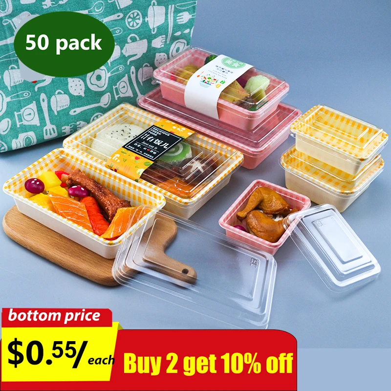 Одноразовые Вынимаемые контейнеры с прозрачной крышкой пластиковые для торта