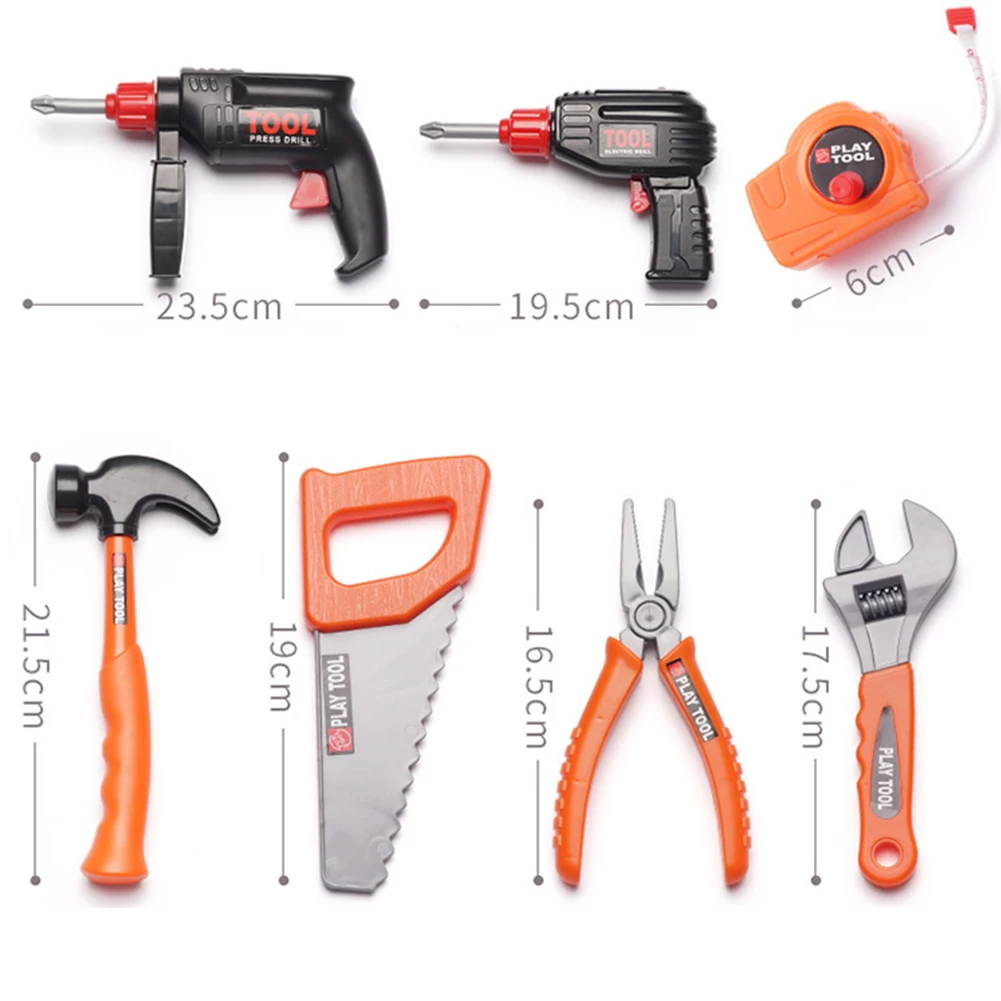 

43PCS Kids Tool Set Electric Repair Screwdriver Toys Kit Simulation Pretend Play Tools With Storage Box For Children Boys Kids
