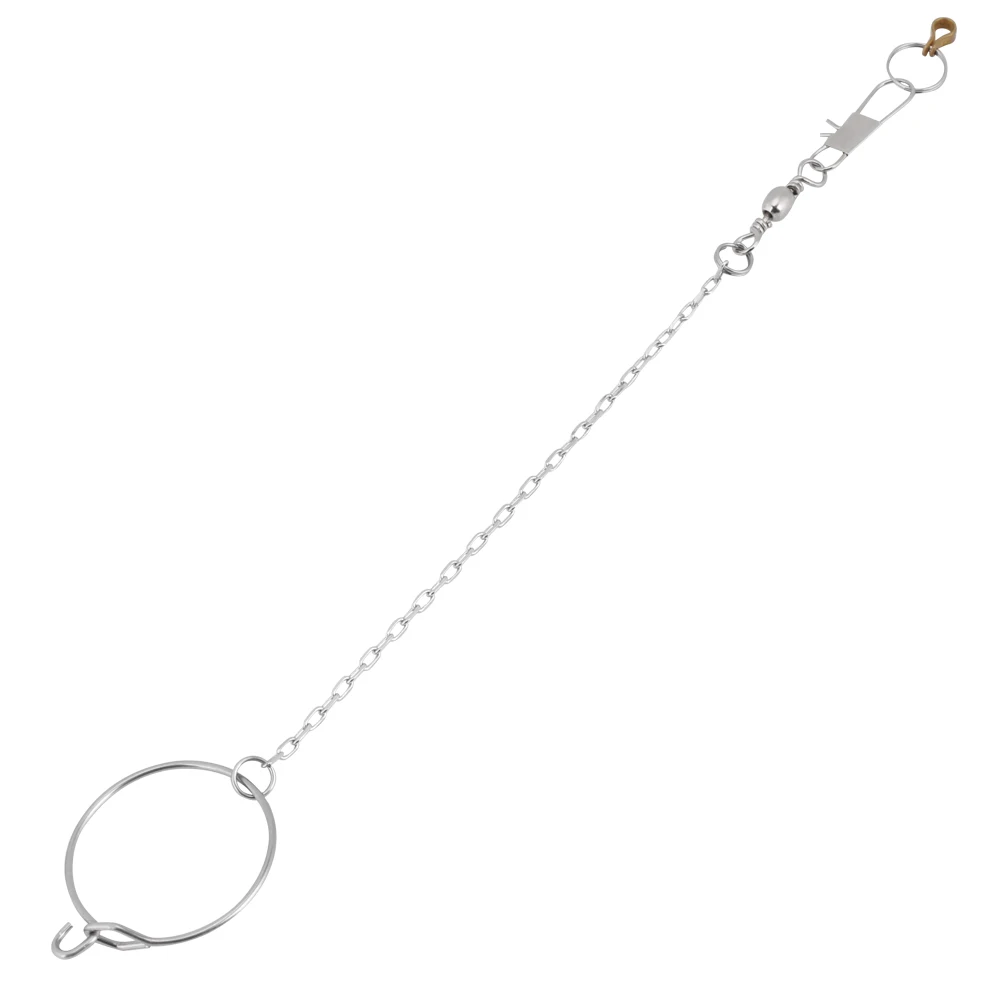 

3.5/4.5/5.5mm Stainless Steel Pet Parrot Birds Foot Stand Chain + Ring Toys 3.5mm