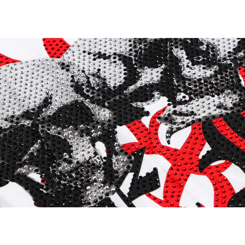 

starbag pp Hexagonal five pics skull high quality men's T-shirt, short sleeve round neck, loose Pullover Colored diamond2021new