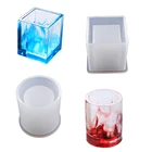 1 шт. ручка держатель силиконовый высушенная форма цветка смолы декоративное искусство для хранения 