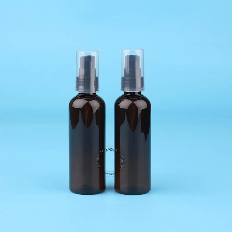 30pcs/Lot Wholesale 100ml Lotion Pump Bottle 100g PET Essential Oil Cosmetic Packaging Refillable Pot Hand Sanitizer | Красота и