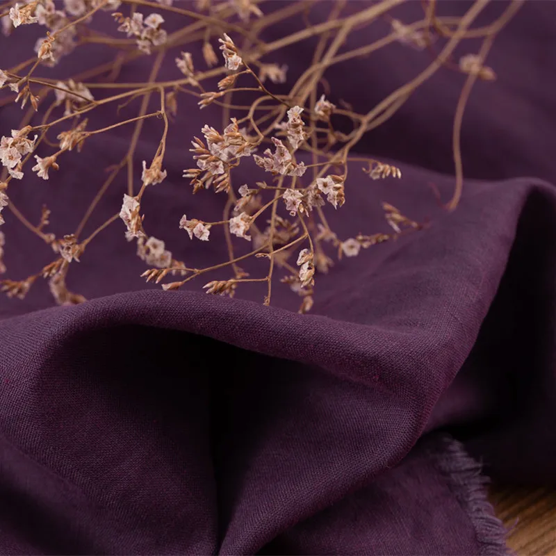 Качественная льняная ткань осень и зима утолщение tissu модное платье брюки