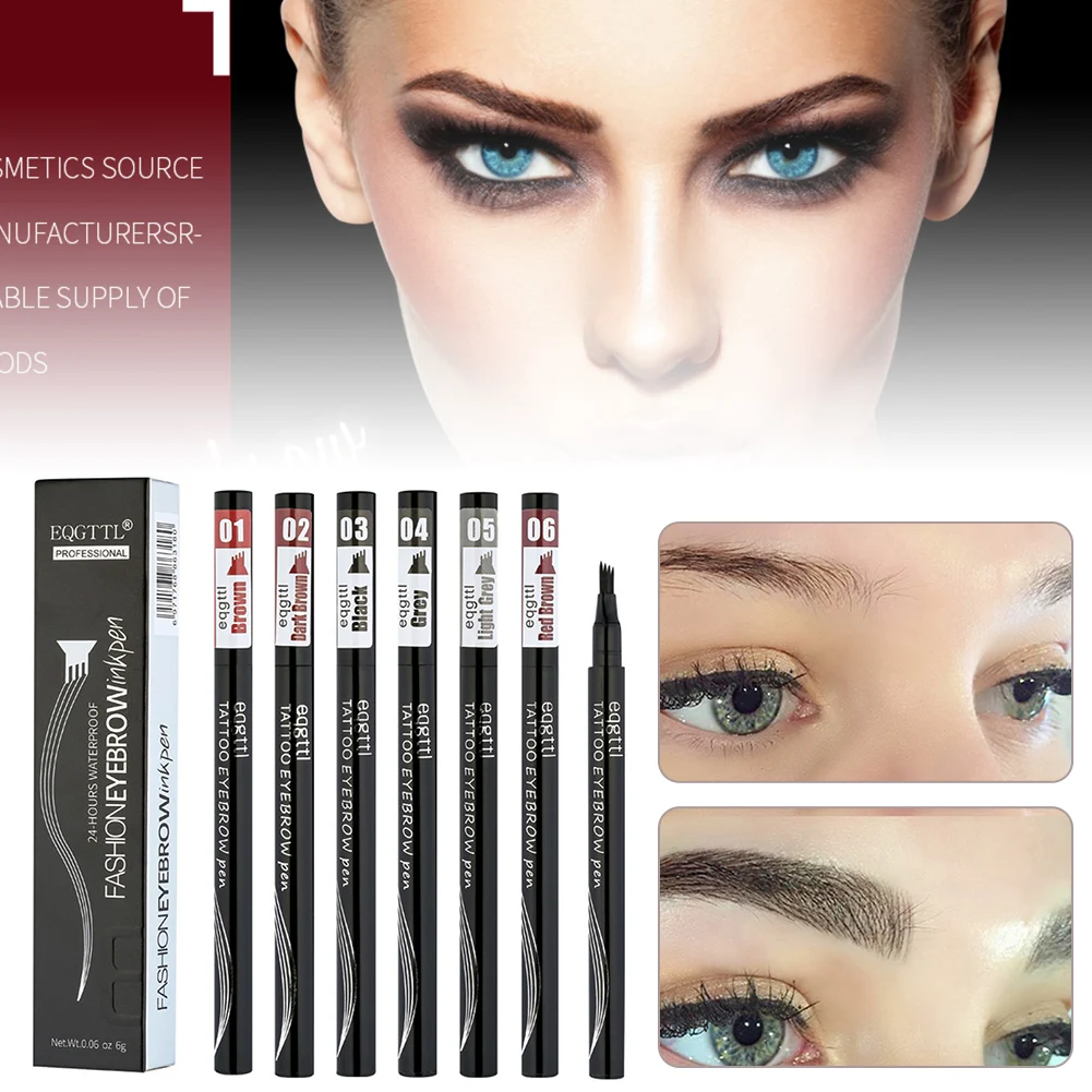 

Natural Dorpshipping Eyebrow Pen Four-claw Eyebrow Eyebrow Colour Makeup Three Colors Pencil Grey Brown Eyebrow Link Enhancers