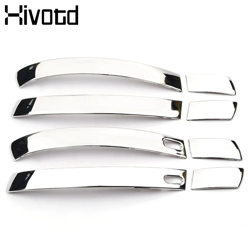 Silver-Handle Cover Hivotd для Skoda Kodiaq шкода кодиак ABS Хромированная дверная ручка Крышка отделка автомобиля-Стайлинг Защита аксессуары украшения части ,автотовары аксессуары для авто - Цвет: Silver-Handle Cover