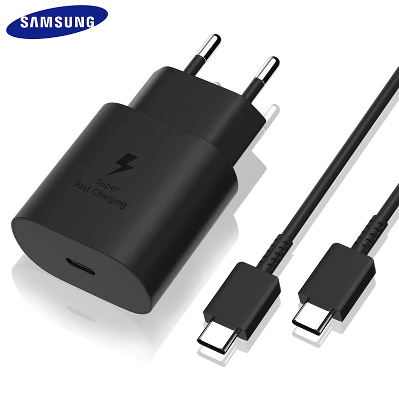 Оригинал Samsung S21 S20 5G 25w зарядное устройство с супер кабель быстрой зарядки Usb Type C Pd