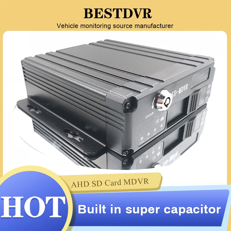 4CH SD карта Мобильный DVR встроенный супер конденсатор H.264 HD ahd 1080p хост мониторинга