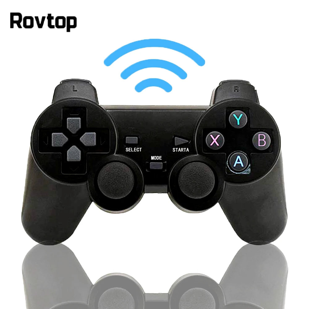 Rovtop 2,4G беспроводной геймпад пк для PS3 tv Box джойстик 2,4G джойстик игровой контроллер пульт дистанционного управления для Xiaomi Android