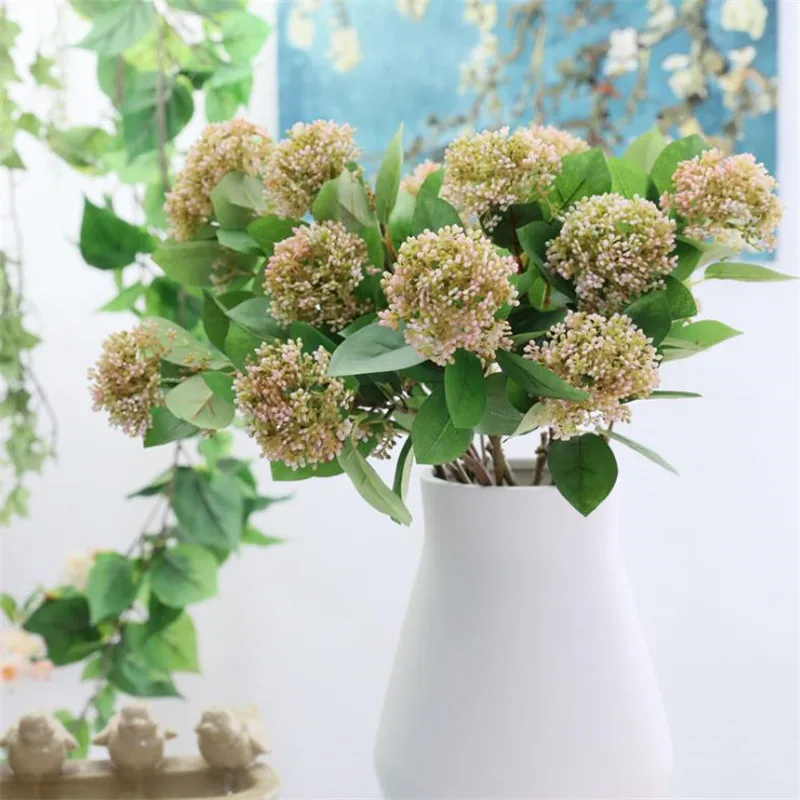 Искусственные короткие коралловые фрукты 7 шт. пластиковые цветы для украшения