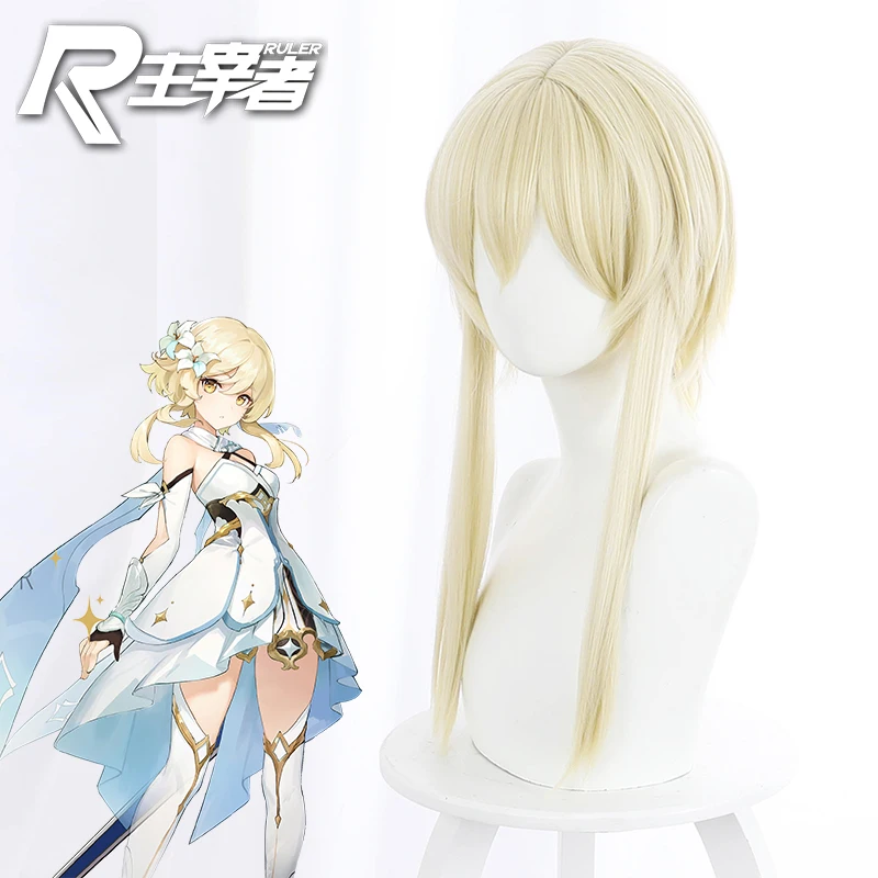 

Game Genshin Impact TAKAAMA's singer Wendy blue gradient styled sideburns with a cropped cos wigCosplay hairwear Wig+Wig Cap