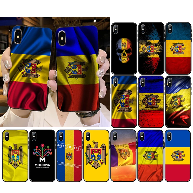 

Moldova Flag Phone Case for iphone 13 12 11 Pro Max Case For iPhone XS MAX X XR SE 8 7 Plus