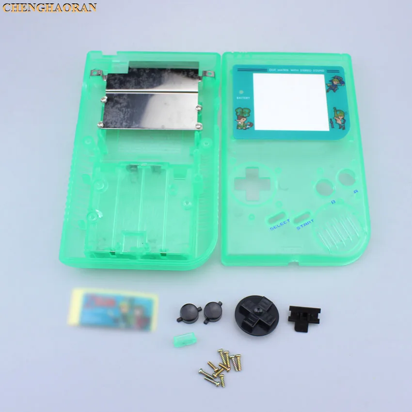 P Luminous Green 1 Набор 15 цветов доступны игры Замена чехол Пластик крышка чехла для ГБ для Gameboy классической консоли чехол Полный корпус - Цвет: P Luminous Green