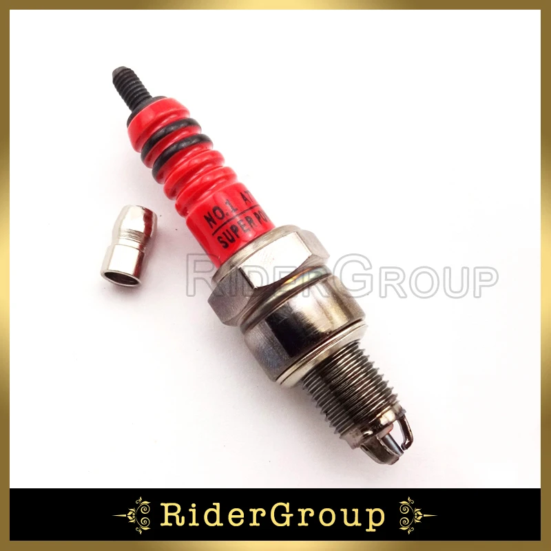 Гоночное зажигание 5 шт. 3 электроды свечи зажигания A7TC для двигателя 50 куб. См 70 90