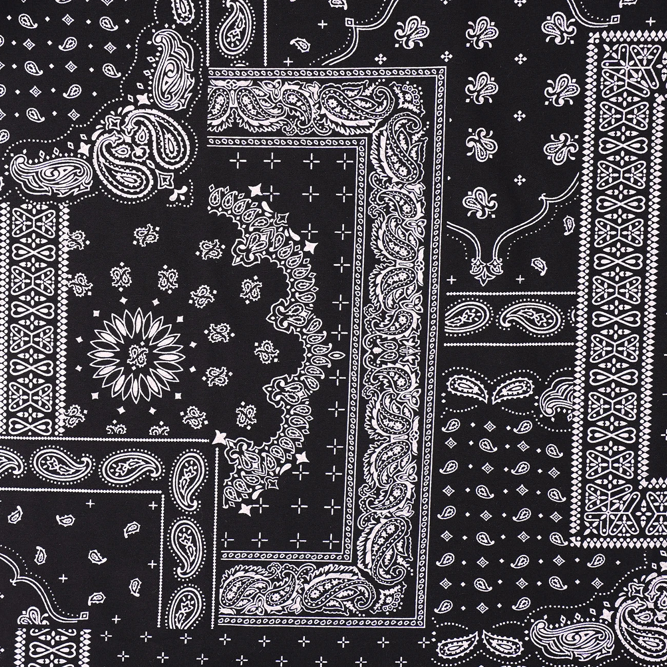 

LACIBLE Oversized Tshirts Harajuku Streetwear Bandana Paisley Pattern Print Tees Shirts Mens Hip Hop Casual Cotton Tops Unisex