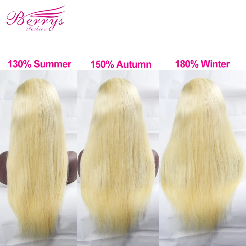 [Berrys Fashion] блонд, прямые, плотность 130%-180%, полностью кружевные человеческие волосы, парики 1"-24 для зимы, натуральные волосы с детскими волосами