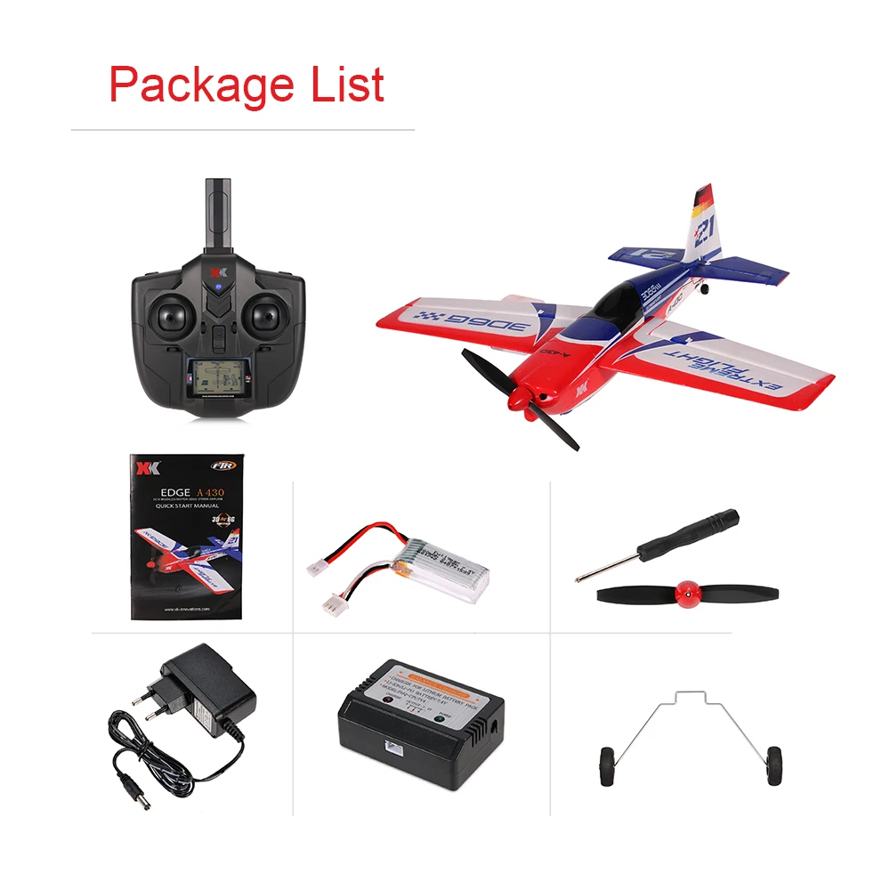 XK Airplan A430 2.4G 5CH Brushless Motor 3D6G System RC Airplane 430mm Wingspan Plane Model EPS Aircraft Compatible S-FHSS RTF | Игрушки и