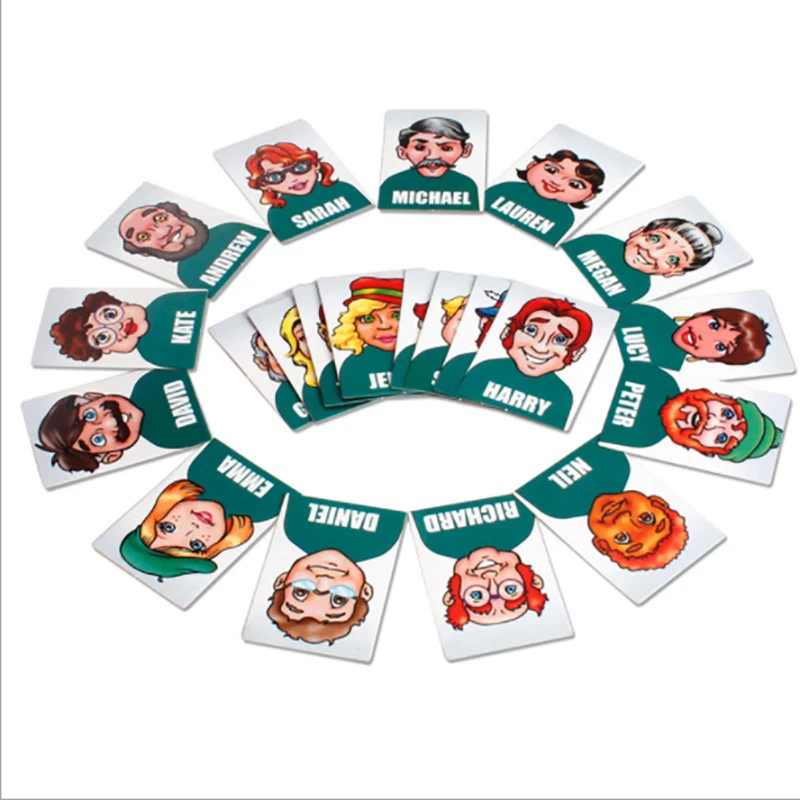Family Guessing Games Who Is It Classic Board Game Toys Memory Training Parent Child Leisure Time Party Indoor Props Xmas | Игрушки и