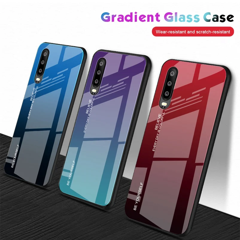 Роскошный стеклянный чехол для Huawei P30 Pro P20 Lite Honor 8X 10 10i 20i телефона Mate 20 Nova 3 3i 2i 3e |