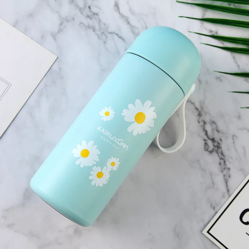 

400ML High Quality Stainless Steel 304 Thermos Bottle Children's Vacuum Flask Cartoon Travel Coffee Cups Insulated Lids Mug Term
