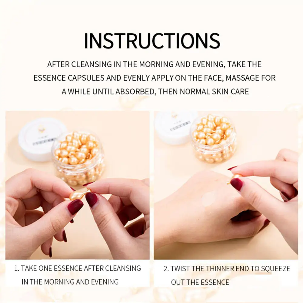 

30/50/60/100Pcs Hyaluronic Acid Capsules Serum Spot Acne Remover Whitening Cream Anti-Wrinkle Ageless Cream Essence Skin Care