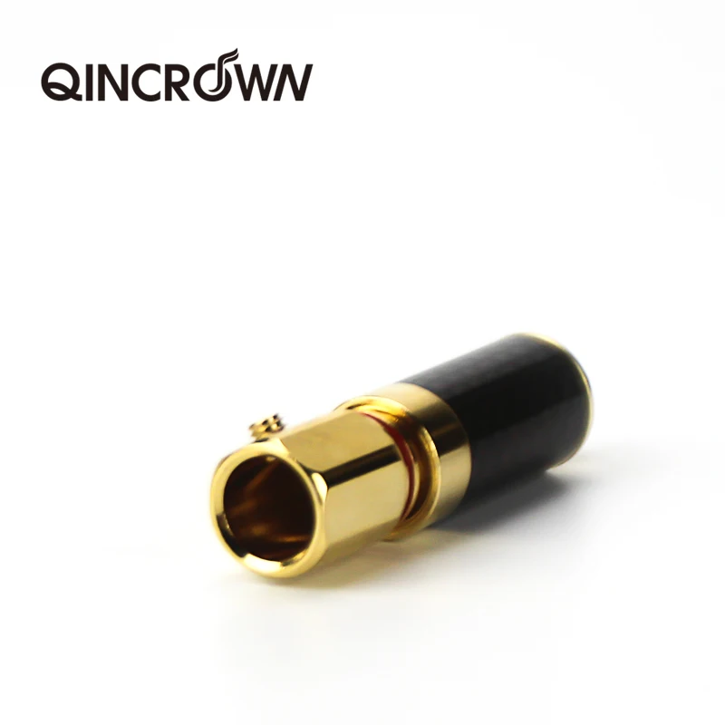 QINCROWN позолоченный медный RCA штекер Mayitr прочный RCA винты разъема пайки Блокировка аудио-видео штекер