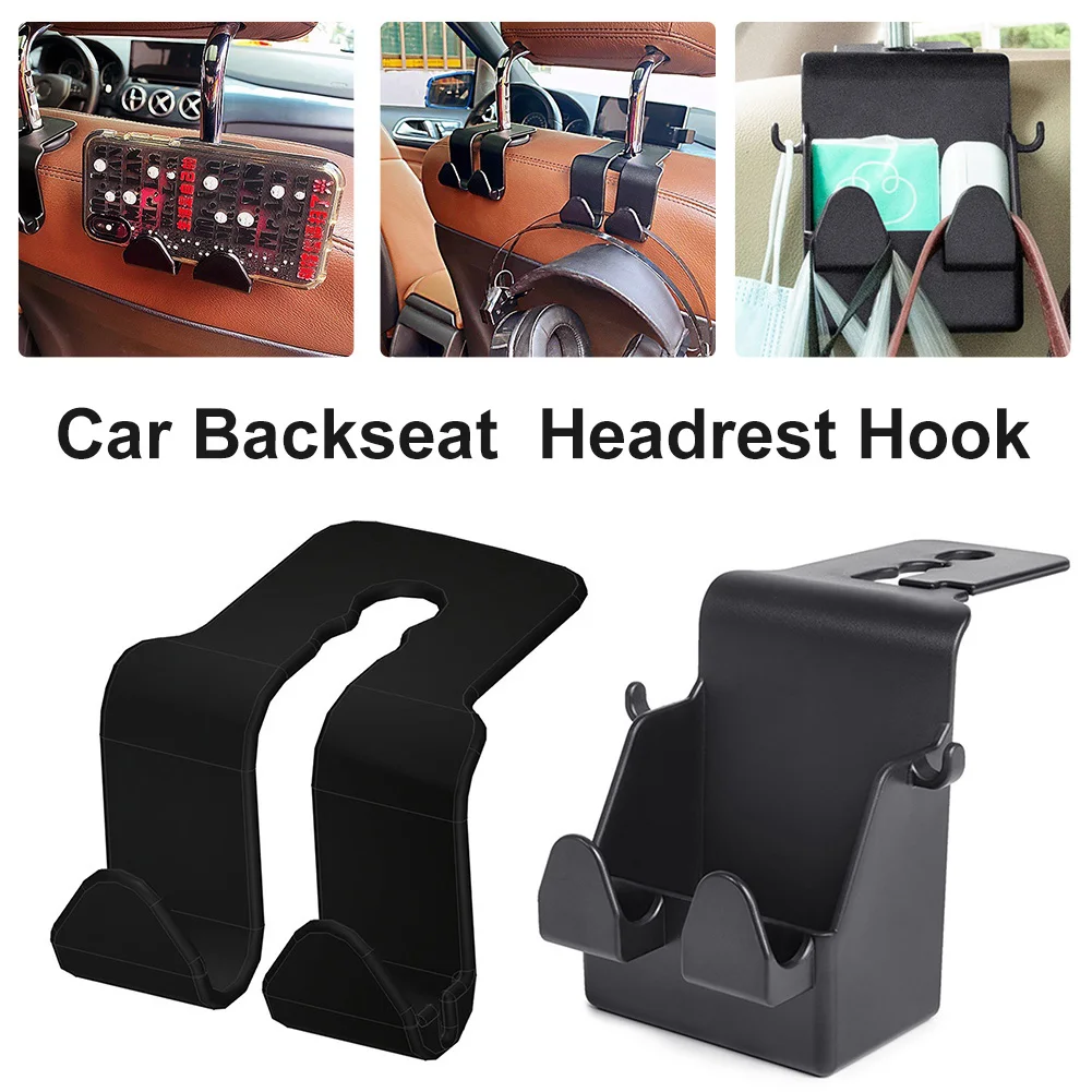 

New Car Rear Row Multi-purpose Hook Hanger Seat Back Organizer Hook Universal Storage Hook for Handbag Coat Bag Phone Holder