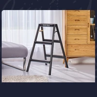aluminium alloy home multi function folding ladder chair indoor mobile climbing ladder three step ladder ladder