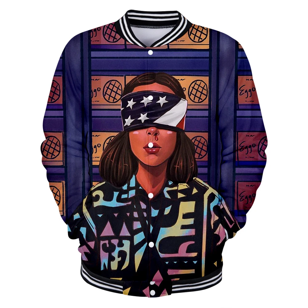 

Baseball Coats Stranger Things-Men's And Jackets High Quality 3d Print Sportswear Slim Fit Jacket New Popular Fashion Casaul Top