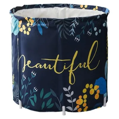 

Adult Bath Barrel Female Home Full Body Folding Thickening Bath Barrel Bath Barrel Shaking Sound Artifact Bathtub