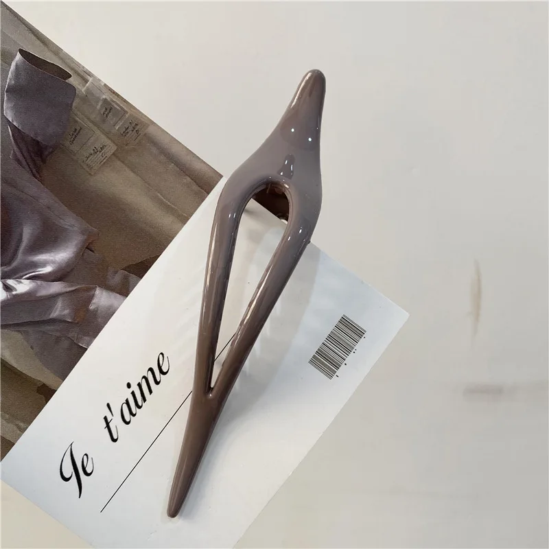 

Korean duckbill Clip Temperament Morandi Color Hairpin Top Clip Disk Hair Plastic Hair Crab Clamps Women Makeup Headwear