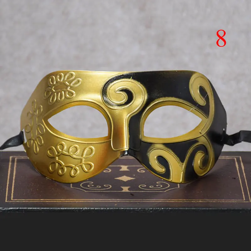 Креативная мужская маска на половину лица Хэллоуин пластиковые сращивающиеся