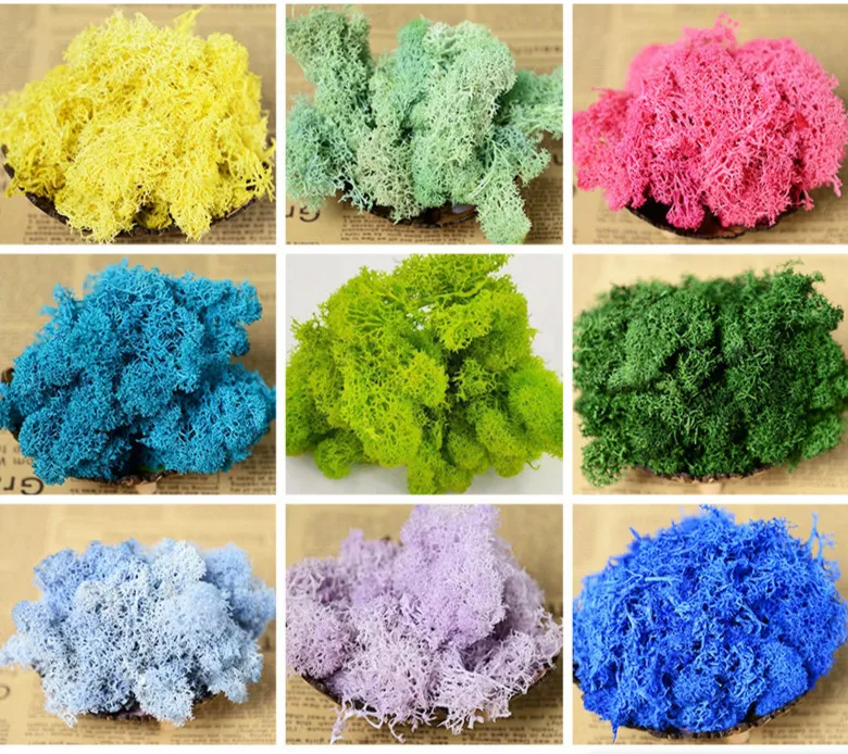 Вечный сушеный мох трава искусственный вечный сад домашний декор DIY сохраненный