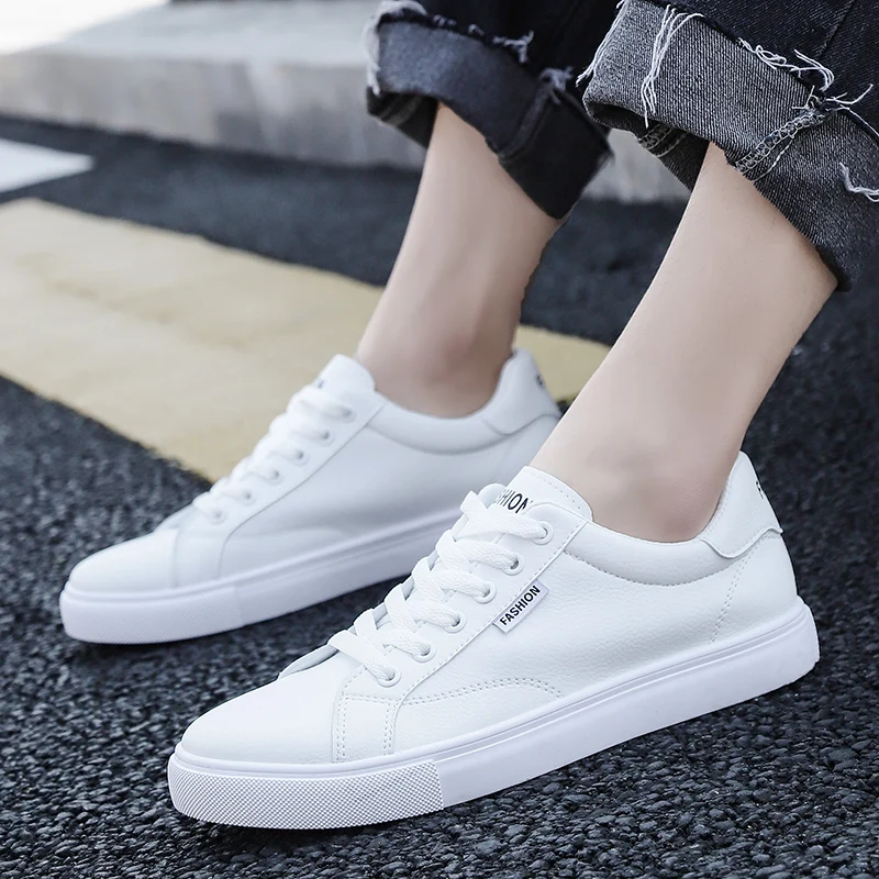 Лидер продаж весенняя женская обувь белые кроссовки дышащая мужская на плоской