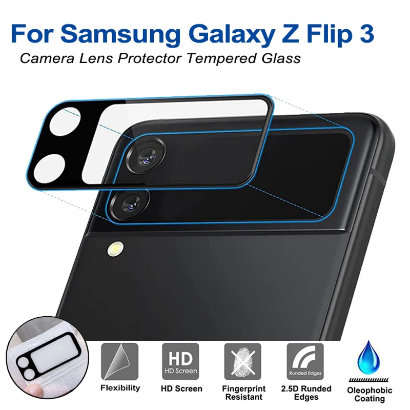 1 шт. Защитное стекло для объектива камеры Samsung Galaxy Z Flip 3 | Мобильные телефоны и