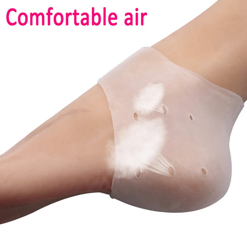 

1pair 2pcs New Silicone Moisturizing Gel Heel Socks New Arriver Feet Care Socks Cracked Foot Skin Care Protectors Anti Cracking