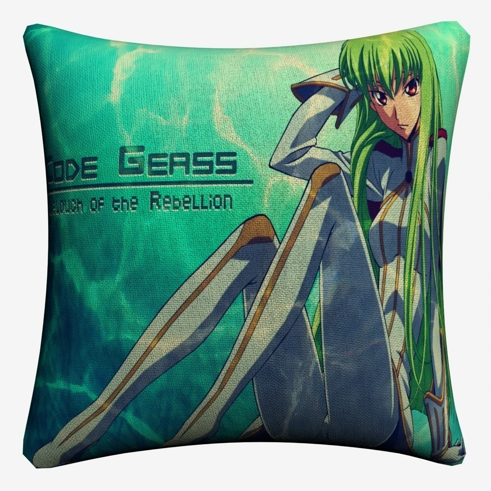 Code Geass полной фигуры сексуальные аниме декоративное хлопковое белье Наволочка на подушку размером 45*45 см для дивана наволочка для подушки стула домашний декор Almofada