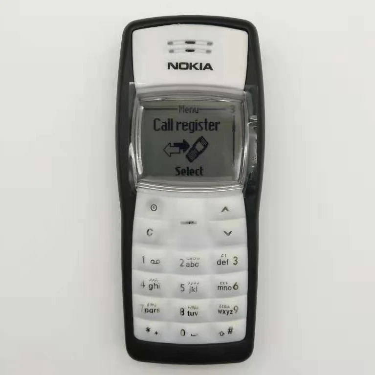 1100 Nokia 1100 разблокированный GSM 2G мобильный телефон дешевый отремонтированный хороший сотовый телефон Nokia - Цвет: Черный