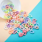 100 шт.лот красочные витые акриловые звенья цепи собранные части бусины для DIY ожерелье ювелирных изделий фурнитура Аксессуары