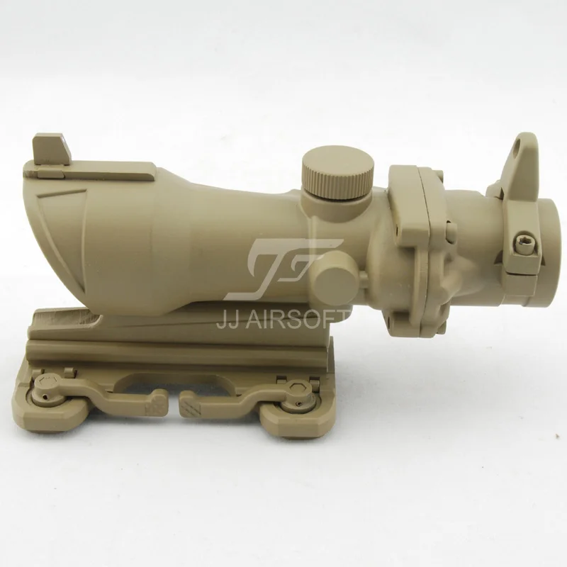 JJ страйкбол ACOG Стиль 4x32 область с QD креплением (черный/коричневый) Бесплатная