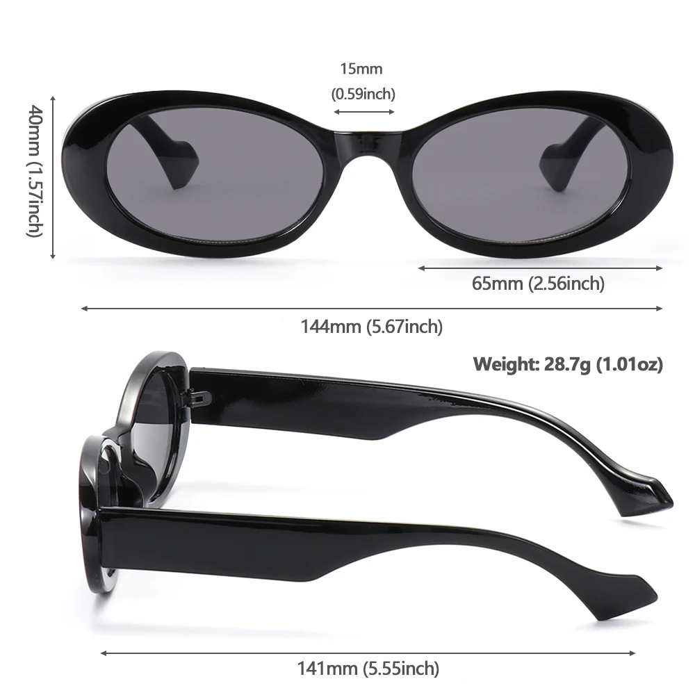 

1 PC Retro Sunglasses for Women Small Oval Frame Sun Glasses Fashion Shades Polarized Eyewear UV400 Sunglasses 2021 New