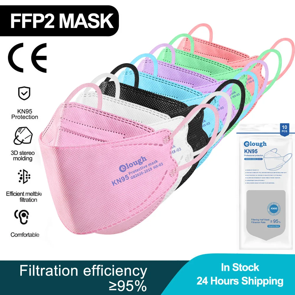 Elough mascarillas ffp2 KN95 маска для рыбы mascarilla fpp2 homologada взрослая лица Защитная