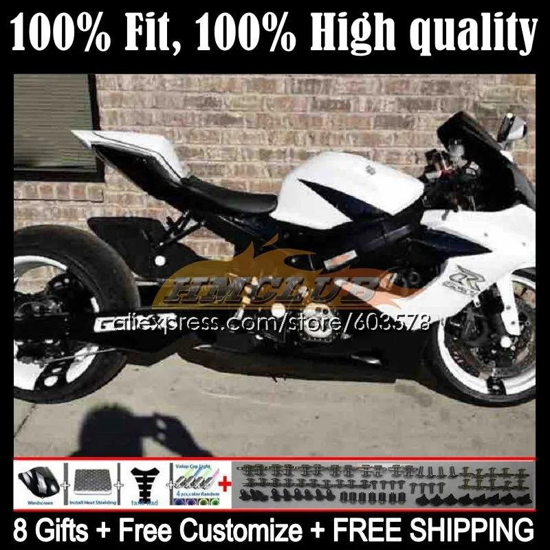 

Injection For SUZUKI GSXR-1000 GSXR1000 GSX R1000 K5 12CL.167 GSX-R1000 05 06 GSXR 1000 1000CC CC 2005 2006 Fairing white black