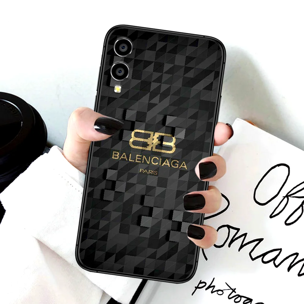 

Fashion Luxury Brand Phone Case For Huawei Honor 6A 7A 7C 8 8A 8X 9 9X 10 10i 20 Lite Pro Play black Prime Tpu Back Painting