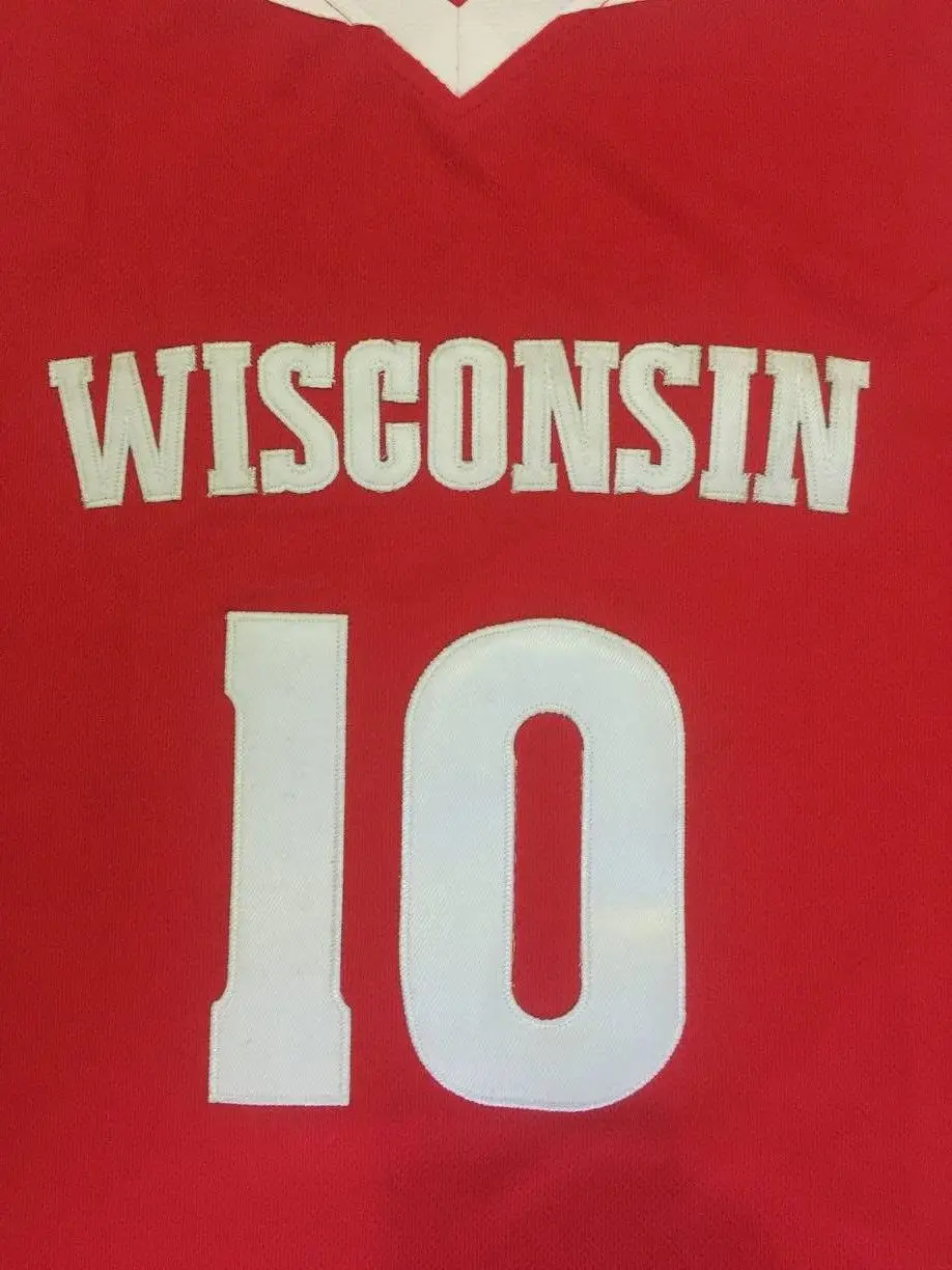 

Wisconsin #24 Bronson Koenig 10 Elvin Hayes #22 Ethan Happ jersey #15 Sam Dekker jersey custom any size name and number
