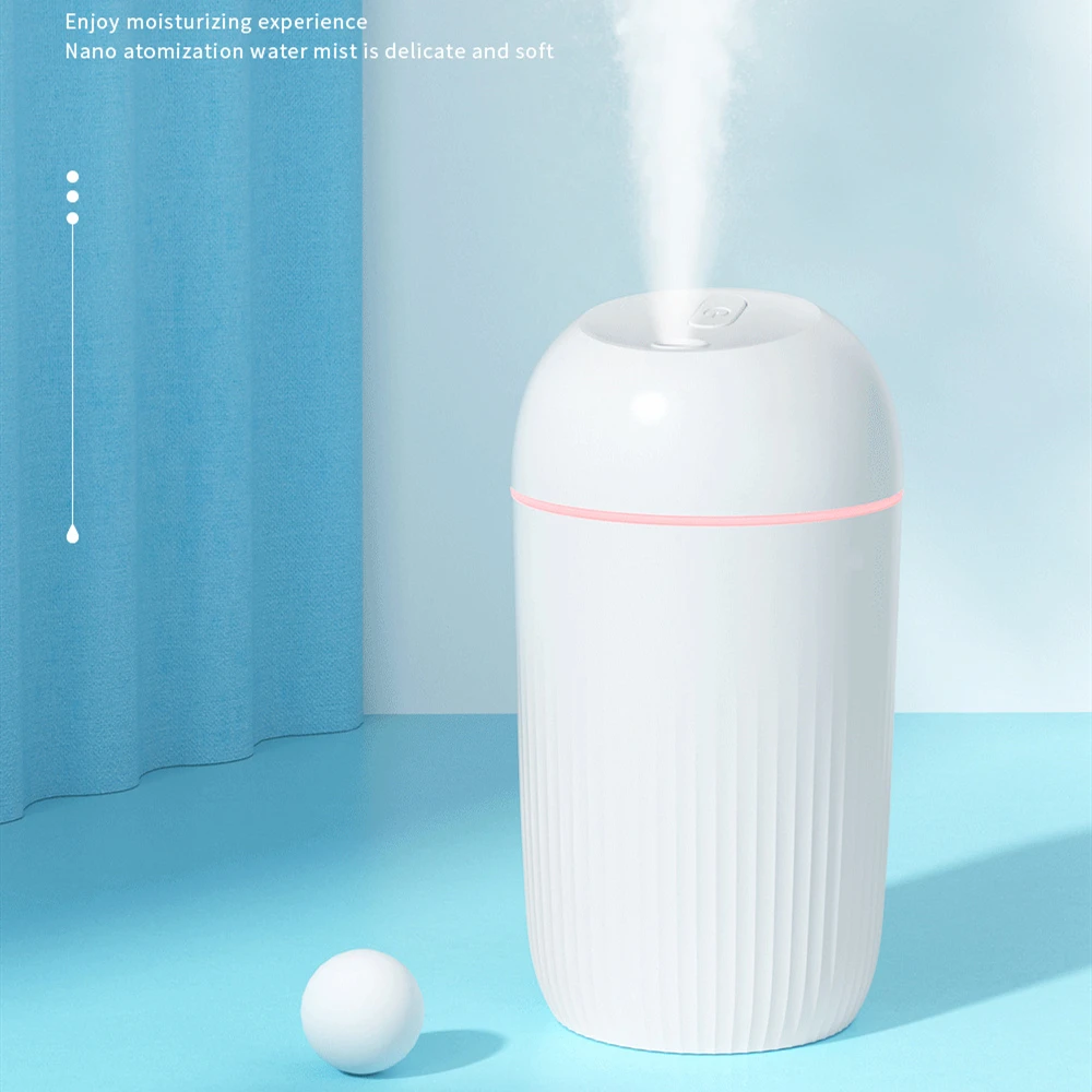 

Air Humidifier Aroma Diffuser Large Capacity 400ML Silent Colorful Night Light USB Plug Continuous/Intermittent Mode Fine Spray