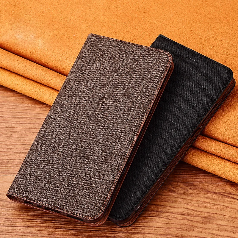 

Simply Cotton Leather Case Cover for Motorola Moto G10 G20 G30 G50 G40 Fusion G100 Power Magnetic Phone Flip Cover Shell