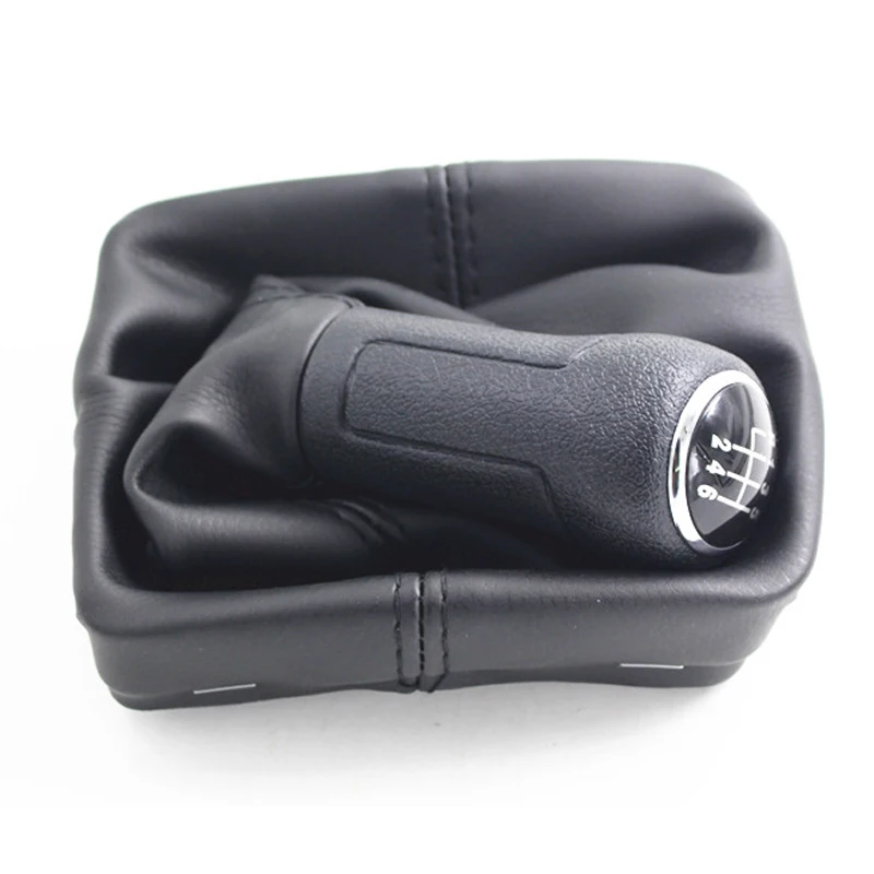 Ручки переключения передач кожаная пластиковая ручка 5 скоростей 6 чехол из