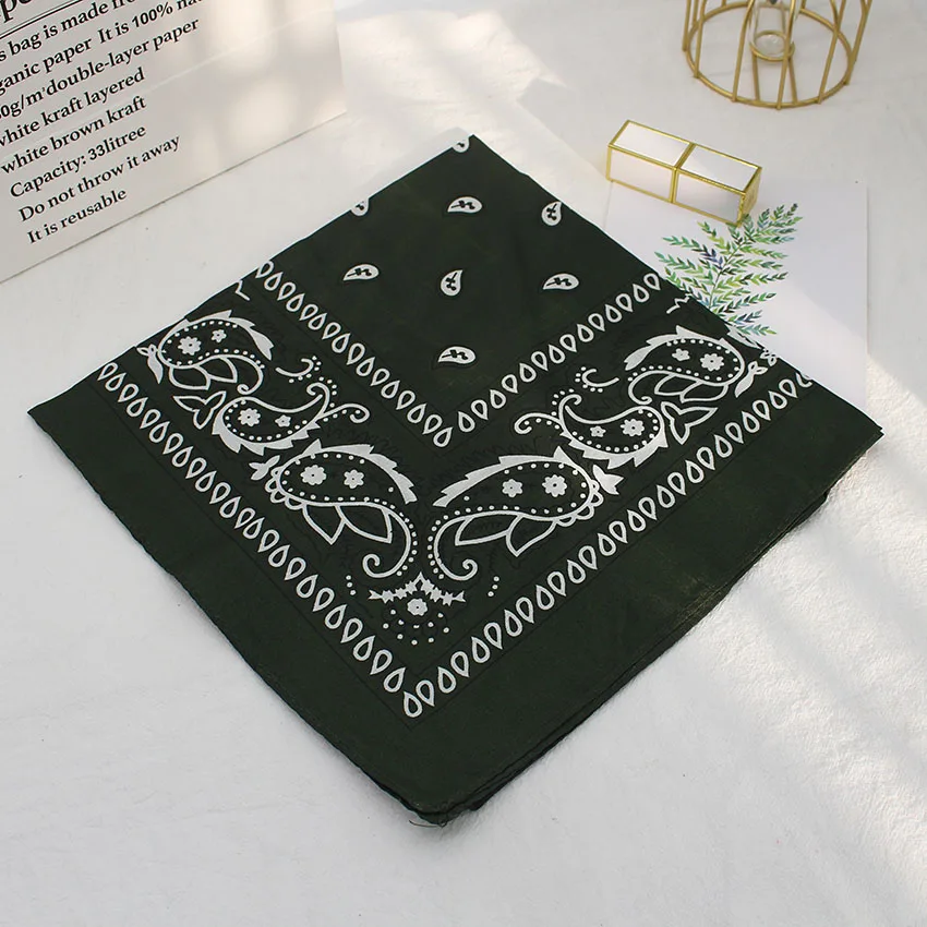 

Bandana Square Head Hip Hop Black Scarves Women Sports Bandana Hair Band Neck Scarf Sports Headwear Handkerchief Fast delivery