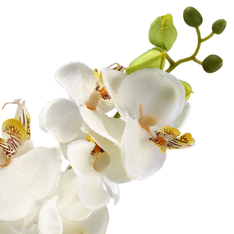 Модный 2 ветви бабочки орхид искусственный цветок для украшения дома свадьба